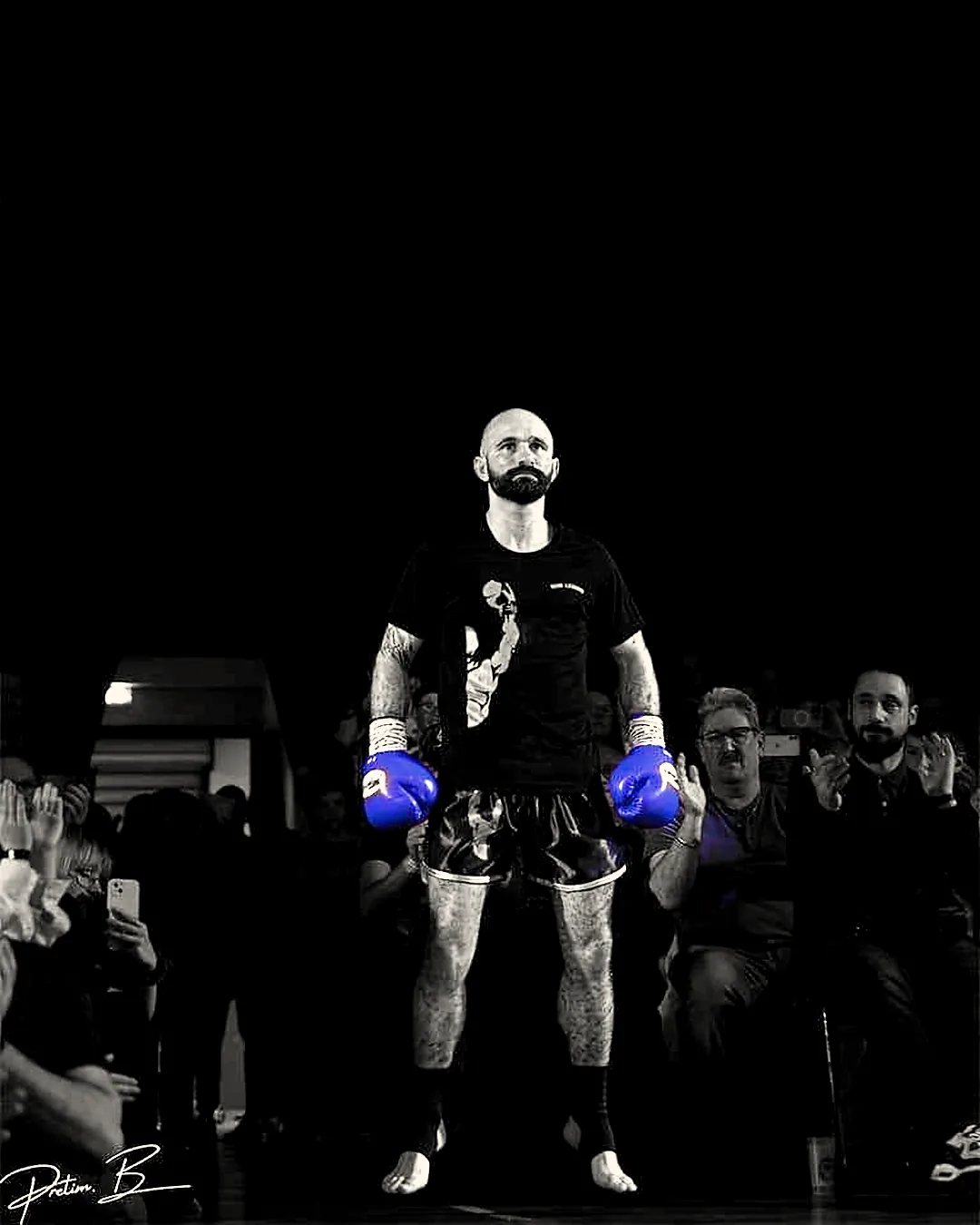 Jérémy Legrand seul sur le ring avant un combat